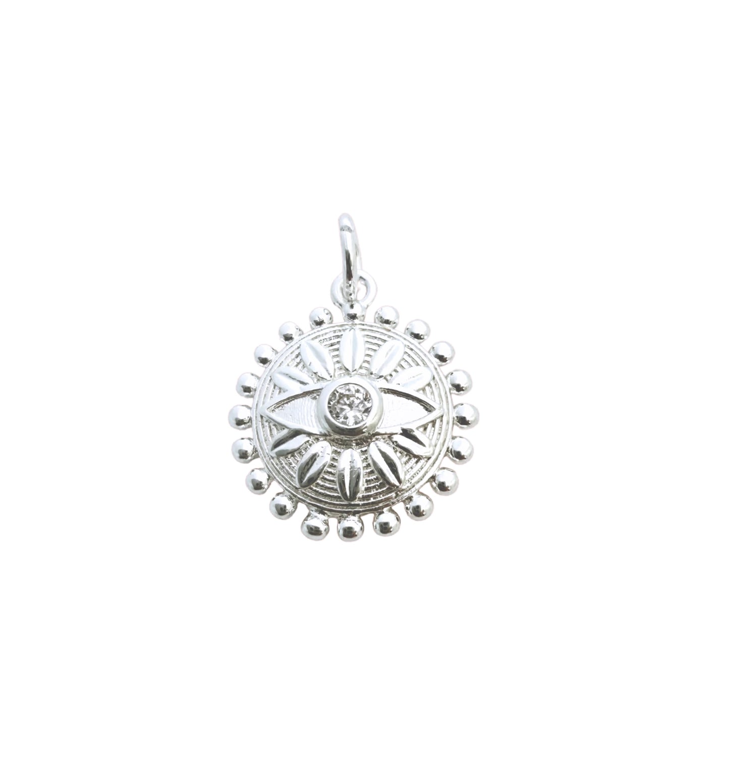 Silver Cornicello & Rosetta Beaded Necklace