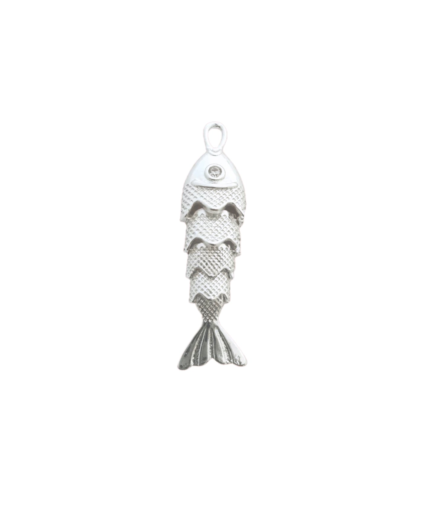 Silver Helios & Fish Necklace