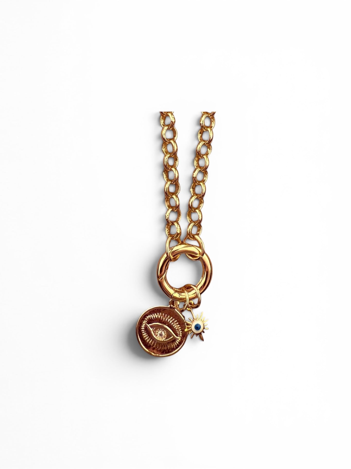 Gold Vice & Solis Charm Bracelet