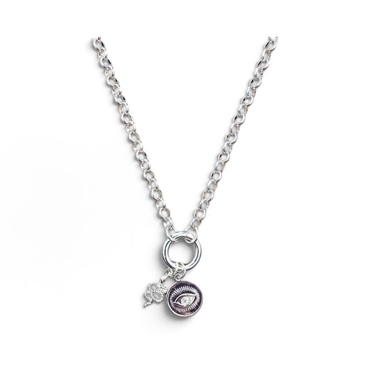 Silver Viper & Vice Necklace
