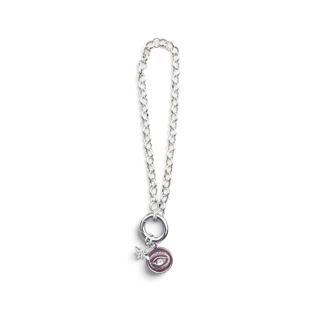 Silver Polaris & Vice Charm Bracelet