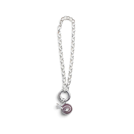 Silver Polaris & Vice Charm Bracelet