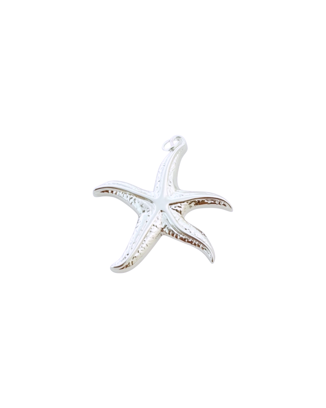 Silver Starfish LAYERED Beaded Necklace